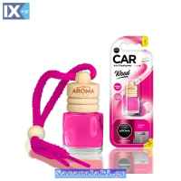 Αρωματικό Αυτοκινήτου Κρεμαστό Μπουκαλάκι Με Ξύλινο Καπάκι Aroma 6ml Με Άρωμα Bubble S49653