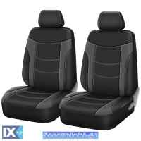 Καλύμματα Αυτοκινήτου Super Sport All In One Μαύρο-Γκρι Ζευ 4 Τεμάχια