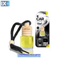 Αρωματικό Αυτοκινήτου Κρεμαστό Μπουκαλάκι Με Ξύλινο Καπάκι Aroma 6ml Με Άρωμα Black S54454