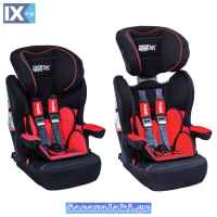 ΚΑΘΙΣΜΑ ΠΑΙΔΙΚΟ RACE SPORT ISOFIX (GROUPS 1-2-3) ΜΑΥΡΟ/ΚΟΚΚΙΝΟ RS123IF