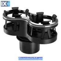 ΠΟΤΗΡΟΘΗΚΗ ΔΙΠΛΗ ΜΕ ΠΕΡΙΣΤΡΕΦΟΜΕΝΗ ΒΑΣΗ ΜΑΥΡΗ/ΝΙΚΕΛ