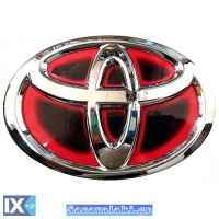 Σήμα Μάσκας Toyota Κόκκινο - Μαύρο 16x11cm