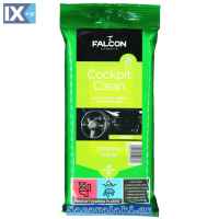 Υγρά Μαντηλάκια Καθαρισμού Ταμπλό Lemon  Falcon 28 Τεμάχια