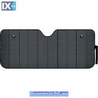 Ηλιοπροστασία Παρμπρίζ Αλουμινίου ''Black'' Feral Μαύρο Matte Medium 145x60cm 1 Τεμάχιο