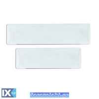 Καλύμματα Πλαστικά Για Πλαίσια Πινακίδας Παλαιού Τύπου Διάφανα 42x12.5cm Και 33x10.5cm 2Τμχ