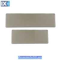 Καλύμματα Πλαστικά Για Πλαίσια Πινακίδας Παλαιού Τύπου Φιμέ 42x12.5cm Και 33x10.5cm 2Τμχ