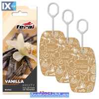 Σετ Αρωματικών Αυτοκινήτου Feral Fruity Collection Vanilla 3 Τεμάχια