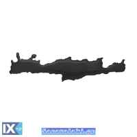 Αυτοκόλλητος Χάρτης Κρήτη Σμάλτο  Μαύρος 15x3.5cm 1Τμχ