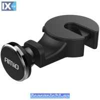 Μαγνητική Βάση Smartphone Amio (02362) Για Προσκέφαλο Αυτοκινήτου Με Κρεμάστρα THOLD-01 1Τμχ