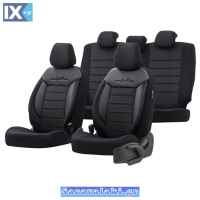 Καλύμματα Αυτοκινήτου Otom Comfortline Design Universal Sued / Rachel / Δερματίνη Σετ Εμπρός / Πίσω Μαύρο CMF-209 11 Τεμάχια