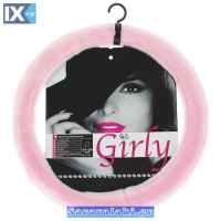 Κάλυμμα Tιμονιού Αυτοκινήτου Χνουδωτό Girly Pinky 2505059 Ροζ Medium 37-39CM 1 Τεμάχιο
