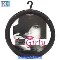 Κάλυμμα Tιμονιού Αυτοκινήτου Girly ''Black Diamonds'' Μαύρο Με Στρας Medium 37-39cm 1 Τεμάχιο