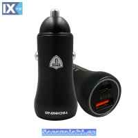 Φορτιστής Αναπτήρα Αυτοκινήτου Technovo TN-B009 Με 1 Θύρα USB Και 1 Θύρα USB-C 12-24V 3.1A Μαύρος 1 Τεμάχιο