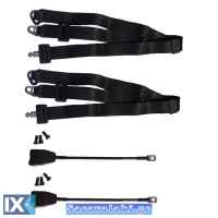 Ζώνες Ασφαλείας 3 Σημείων Απλές 273cm +35cm Μπαστούνι