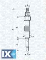 MAGNETI MARELLI Προθερμαντήρας  062581201304 596039 59604Z 596072 5960K5 89625A 71735463 7632587 7632587