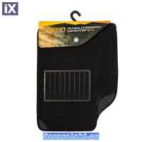 Μοκέτες Αυτοκινήτου Dragon Μαύρες 2 Τεμαχίων