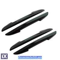 Προστατευτικά Πόρτας / Αποκρουστήρες 15x1.2cm Μαύροι 4 Τεμάχια