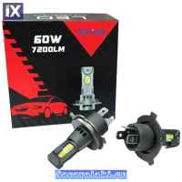 Λάμπες Led Η4/ΗΒ2/9003 60W 7200LM 2 Τεμάχια