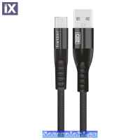 Καλώδιο USB Φόρτισης Και Μεταφοράς Δεδομένων Για Type-C Earldom EC-077C Μαύρο 1m 1 Τεμάχιο