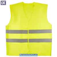 Γιλέκο Αντανακλαστικό Ασφαλείας Φωσφοριζέ Κίτρινο XL CE Standard 1 Τεμάχιο