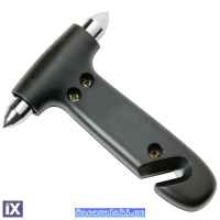 Σφυράκι Ασφαλείας Αυτοκινήτου Έκτακτης Ανάγκης Για Θραύση Τζαμιών & Κοπή Ζώνης Ασφαλείας Car+ 1 Τεμάχιο