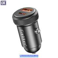 EARLDOM Φορτιστής Αναπτήρα Αυτοκινήτου Με 1 Θύρα USB Και 1 Θύρα Type-C  CC41 30W Μαύρο