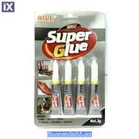 Κόλλα Στιγμής Σε Μπουκάλι Super Glue 4 Τεμάχια