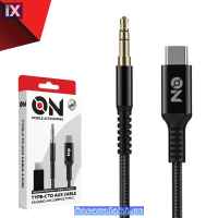 ON Mobile Accessories Καλώδιο AUX 3.5mm Σε Type-c Μαύρο