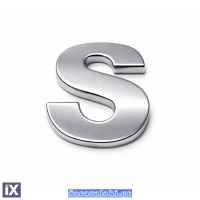 Αυτοκόλλητο Γράμμα Χρωμίου 3D 