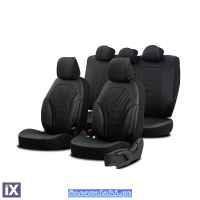 Καλύμματα Αυτοκινήτου Otom Progressive Design Universal Full Δερματίνη Σετ Εμπρός / Πίσω Μαύρο PRG-101 11 Τεμαχίων